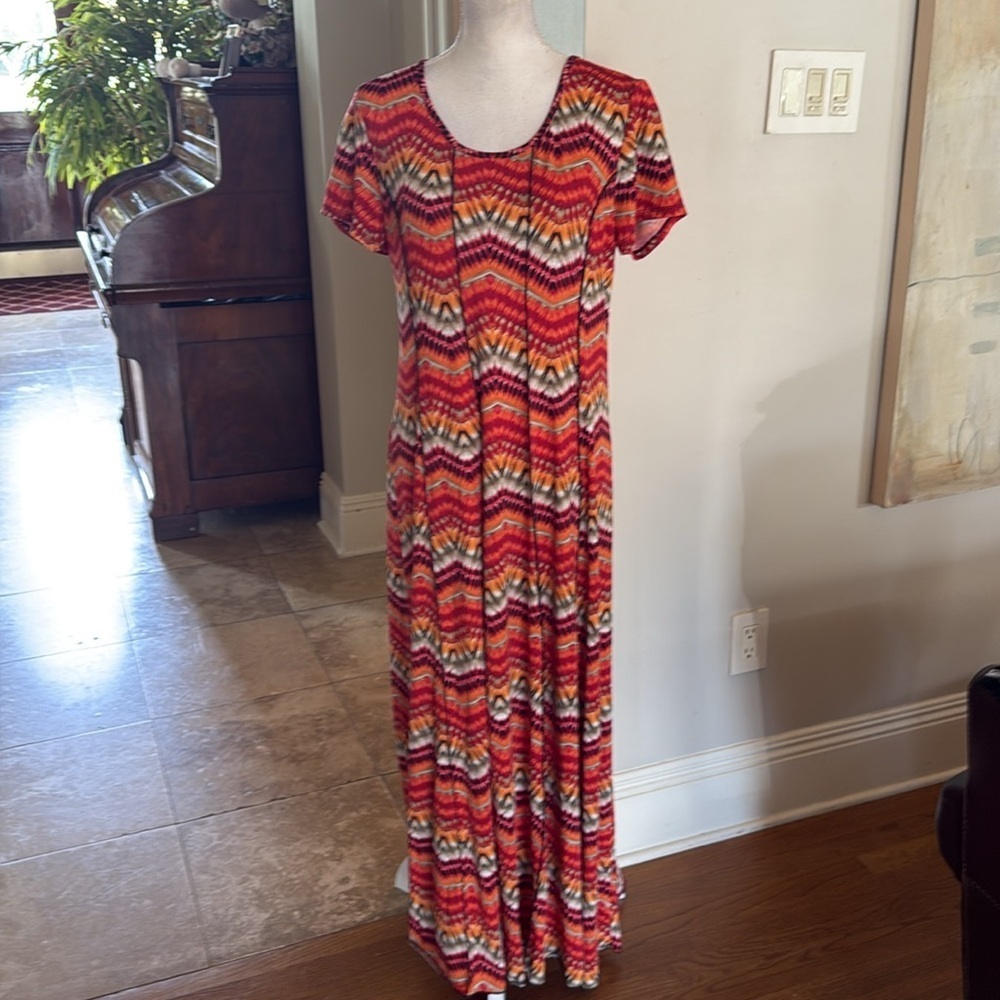 Sami and Jo ladies maxi short sleeve dress excellent condition size large - Picture 15 of 16